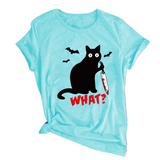 T-Shirt Chat Assassin (Bleu Clair)