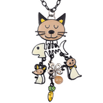 Pendentif Chat Carotte