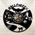 Halloween Cat Clock