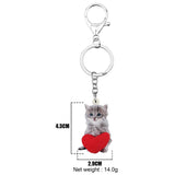 Cat Love Keychain