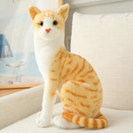 Peluche Chat Roux Assis