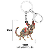 Sphynx Cat Key Ring