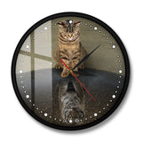 Tiger Cat Clock