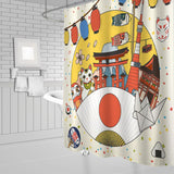 Maneki Neko Shower Curtain