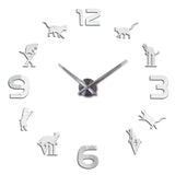 Horloge Chat Argent