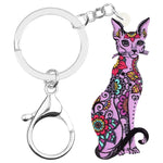 Cat Tattoo Keychain