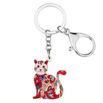 Painting Cat Keychain