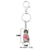 Tiger Cat Key Ring