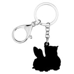 Porte Clé Chat Lapin