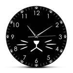 Horloge Chat Malheureux