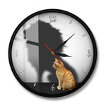 Lion Cat Clock