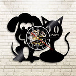 Cat Dog Clock