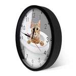 Clock Cat Toilet