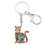 Painting Cat Keychain