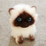 Peluche Chat Yeux Bleus