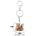 Cat Rabbit Keychain