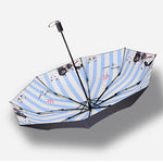 Blue Stripes Cat Umbrella