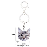 Cat Face Keychain