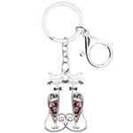 Two Cats Key Ring