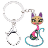 Long Tail Cat Keychain