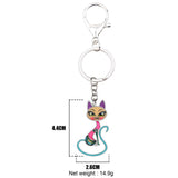 Long Tail Cat Keychain