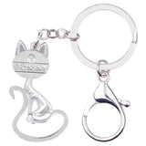 Long Tail Cat Keychain