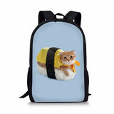 Cartable Chat Sushi