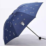 Navy Blue Cat Umbrella