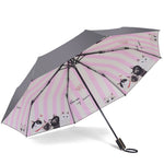 Parapluie Chat Rayures Roses