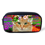 Trousse Chat Champ de Fleurs