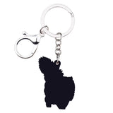 Long Hair Cat Key Ring