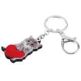 Cat Love Keychain