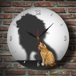 Lion Cat Clock