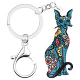 Cat Tattoo Keychain