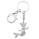 Mermaid Cat Keychain