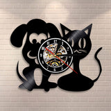 Cat Dog Clock