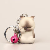 Unhappy Cat Key Ring