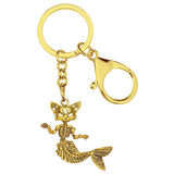 Mermaid Cat Keychain