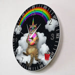 Rainbow Cat Clock