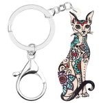 Cat Tattoo Keychain