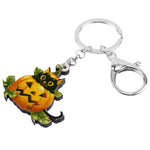 Pumpkin Cat Keychain