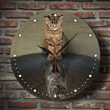 Tiger Cat Clock