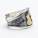 Stainless Steel Cat Ring