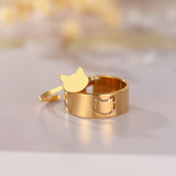 Gold Cat Ring