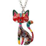 Pendentif Chat Multicolore