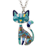 Pendentif Chat Bleu