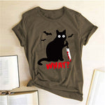 Assassin Cat T-Shirt (Brown)