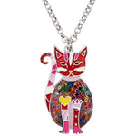 Pendentif Chat Bordeaux