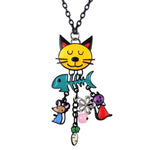 Pendentif Chat Arête